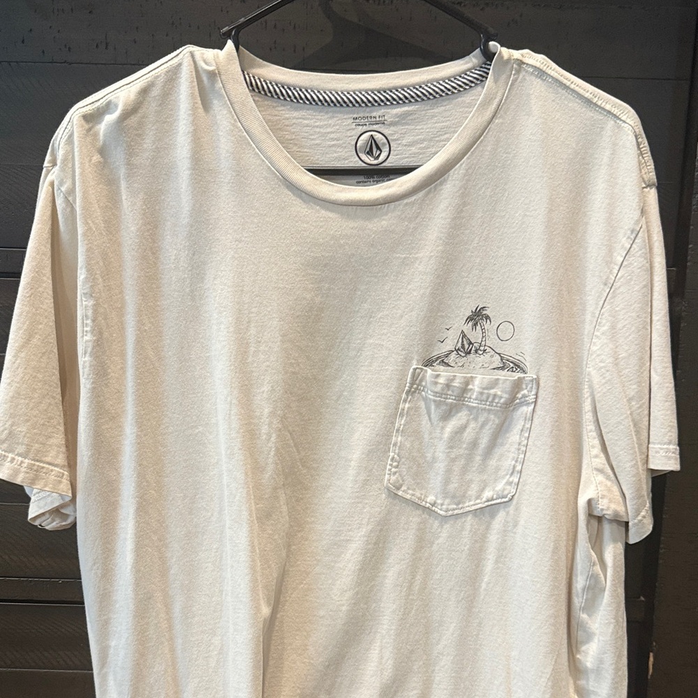 Volcom Off-White Graphic Pocket Tee
